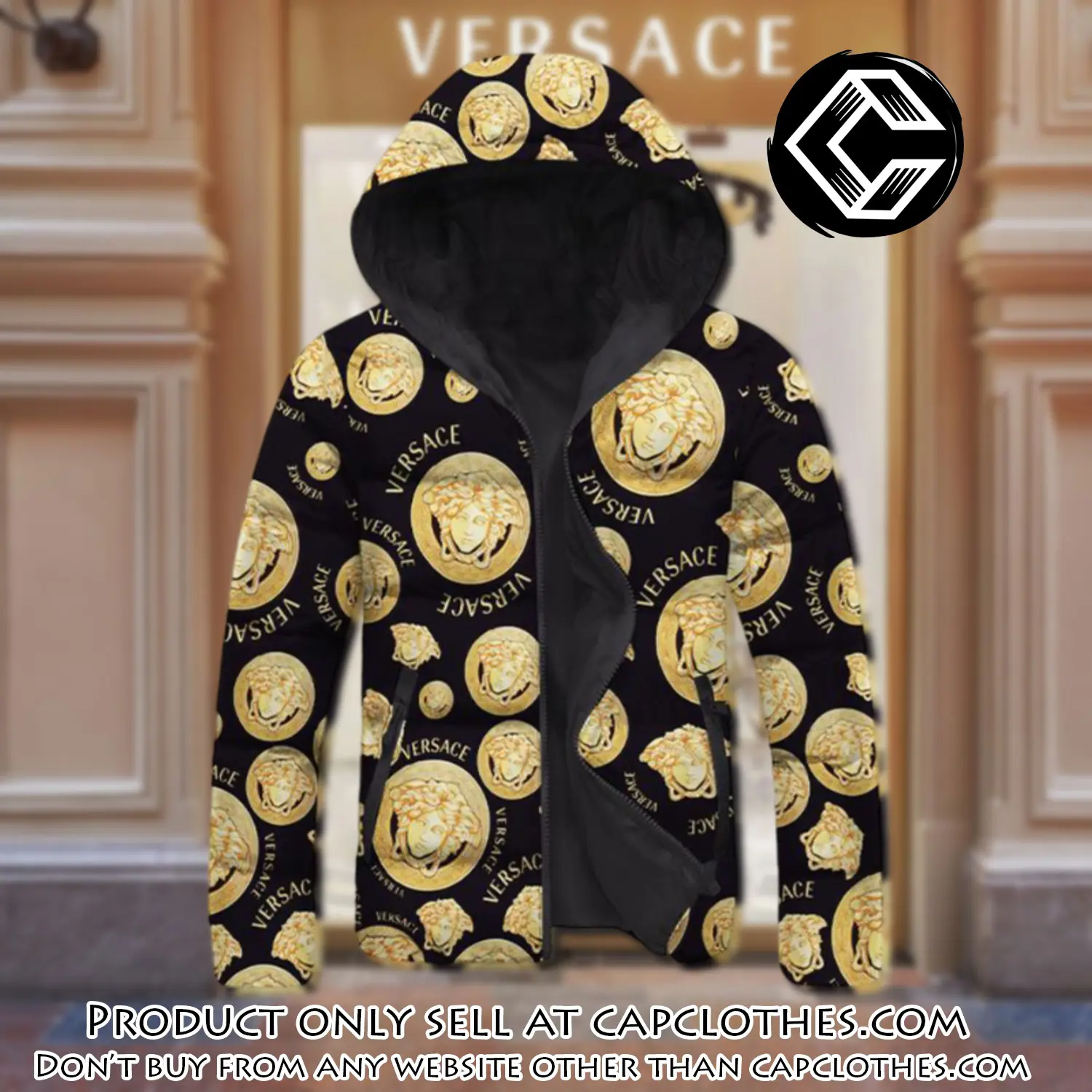 Versace downfilled coat ultralight down jacket outdoor jacket warm outwear dfj1021 cc0102554